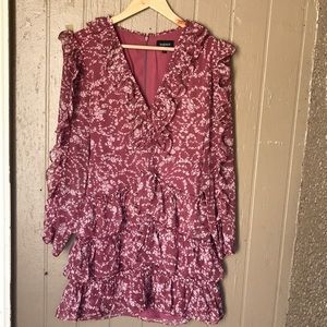 Bardot floral mini dress